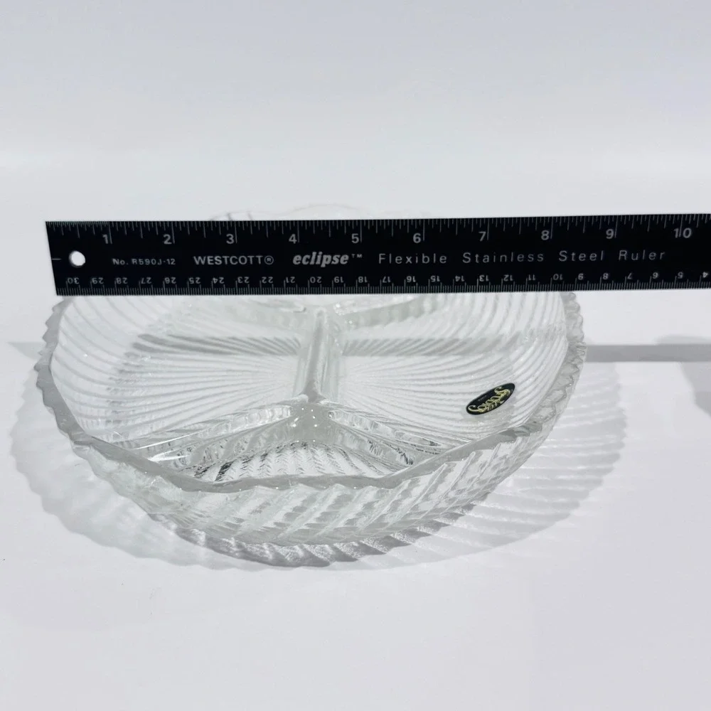 NOS Vintage Crystal Clear Studios Ashford Pattern‎ Oval Sectional Style# 323902